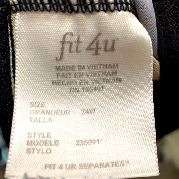 Multicolored Flower Print Tankini Swim Top - Picture 4 of 4